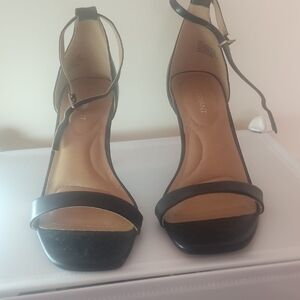 Lane Bryant Black Ankle Strap Heels